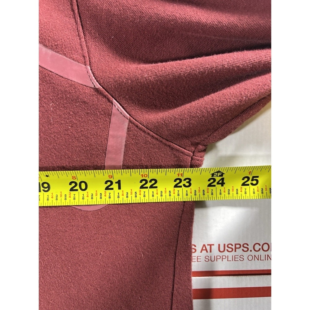 True Religion Big Horse Shoe‎ full zip hoodie Burgundy sz XL Y2K Baggy Fit - Picture 9 of 10